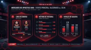 Tipos de Apuestas MMA | Mercados Ganador, Método, Asaltos 2026